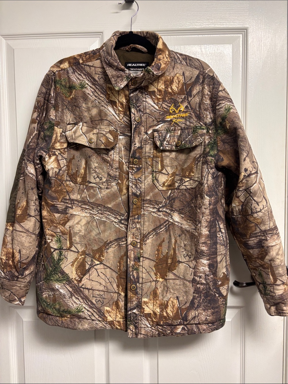 Realtree Camouflage Field Jacket in Brown and Green